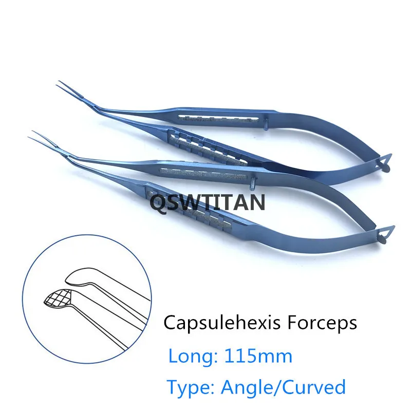 Inamura Capsulorhexis Forceps 115mm Titanium Ophthalmic Surgical Forceps Instrument