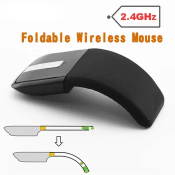 

2.4Ghz Foldable Wireless Mouse Folding Arc Touch Mouse Mause Computer Gaming Mouse Mice For Microsoft Surface PC Laptop