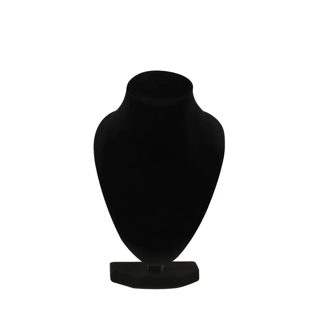 

Necklace Display Stand Rack Black Velvet Jewelry Showing Holder Mannequin Choker Organizer Showcase Drop Shipping Hot
