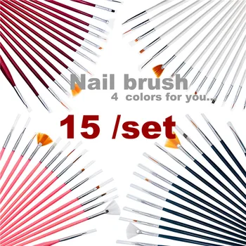 

15 pcs Nail Art Brush Set Manicure Tools Dotting Drawing Pen Paint Nail Design Painting Art Dotting Pens Drawing Carving Pen