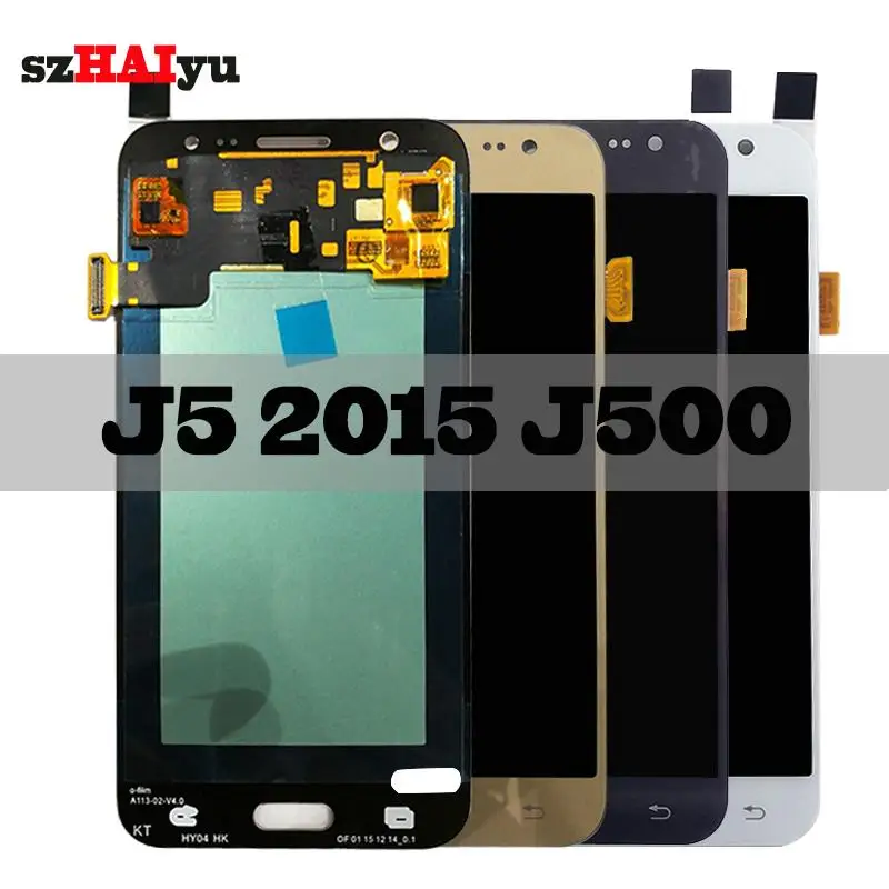 Сенсорный экран дигитайзер супер AMOLED lcd для Samsung Galaxy J5 j500 J500H J500FN J500F J500M lcd дисплей 1280x720 5,0''