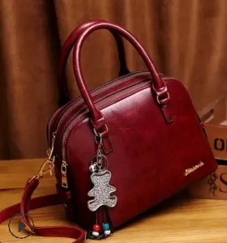 Женская сумка из натуральной кожи, большие кожаные дизайнерские сумки-шопперы для женщин, роскошная сумка через плечо, сумки известного бренда K24 - Цвет: Красный
