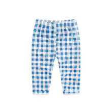 Летняя Детская летняя одежда женские От 1 до 3 лет Детские противомоскитные штаны брюки из натурального хлопка тонкие клетчатые штаны повседневные штаны