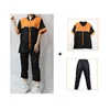 Pet Grooming Clothes Pet Shop Uniforms Blue Not Stained With Hair Gown Anti Static Smock  Anti Hair Trousers Cropped Pants Y0624 4
