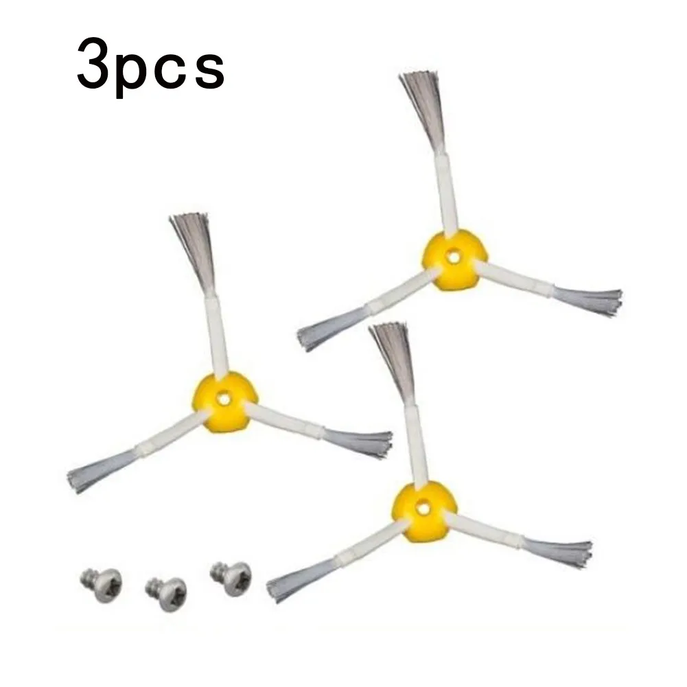 3pcs Side Brushes With Screws For IRobot For Roomba Models 500/600/700 Series Smart Sweeping Robot Vacuum Cleaner Accessories