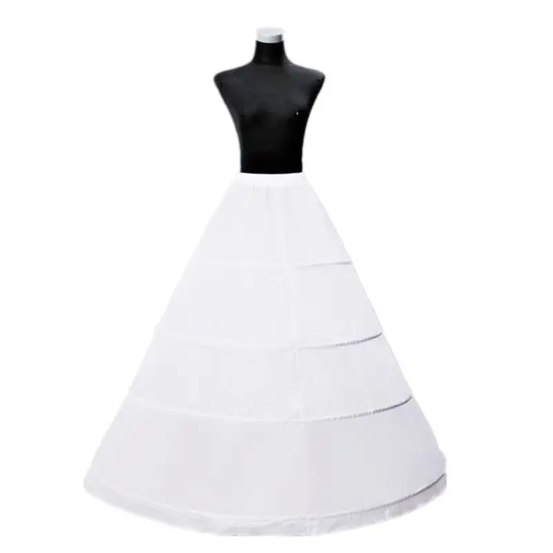 

Bride Wedding Hoops Skirt Support Lady Girls Party Prom Ball Inner Substrate Petticoat Long Underskirt