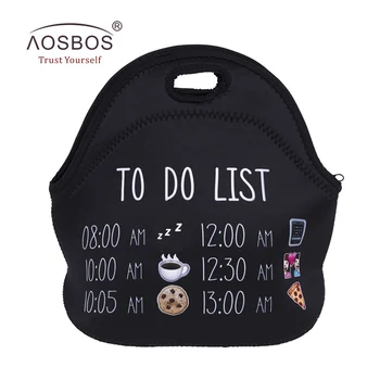 

Aosbos 3D Printing Insulated Lunch Bags for Women Men Kids Waterproof Thermal Bento Bag Tote Fashion Picnic Bag Cooler Bag