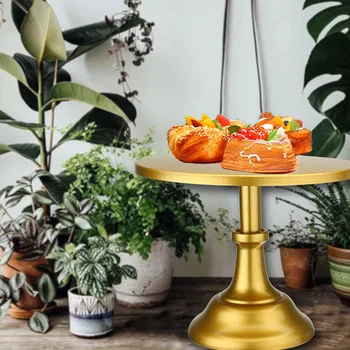 

Cake Display Stand Dessert Cupcake Serving Plate Round 10 Inch for Wedding Party Hogard