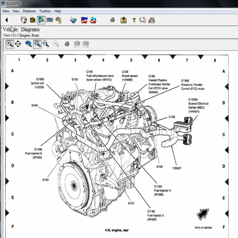 Car Repair Software Hot Auto Repair Alldata Software V10.53 alldata auto diagnostic all data in 640GB HDD Free install support windows 7 / 8 car repair software car diagnostic tool