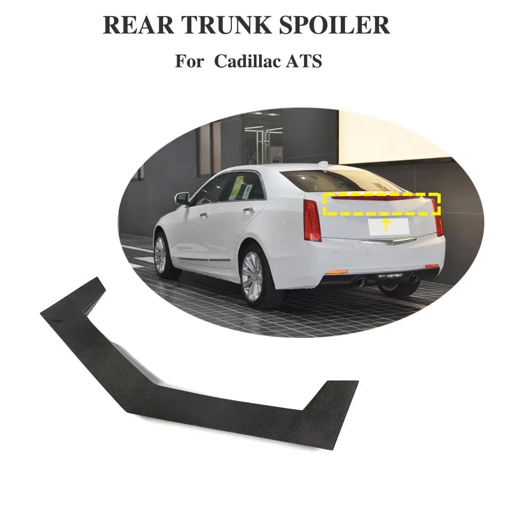 Задний спойлер из углеродного волокна для Cadillac ATS Sedan 2015 2016 2017 2018 2019 задний бампер