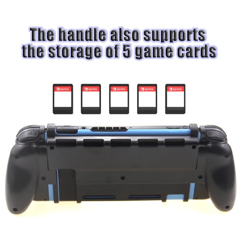 For Nintend Switch Grip Case with 5 Game Cards Storage Ergonomic Handle Accessories for Nintendos | Электроника