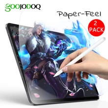 GOOJODOQ Бумага как Экран протектор для iPad Pro 11 Pro 10,5 воздуха, версия 1, 2, 3, ремешок iPad 10,2 iPad Mini 5 4 3 2 1 матовая ПЭТ-пленка