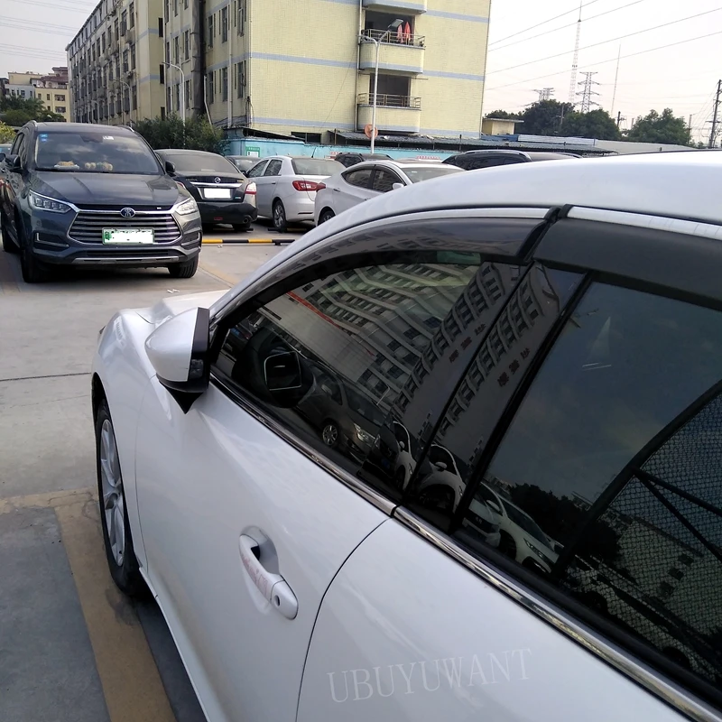 Для Mazda ATENZA- Пластик черное окно козырек Vent Оттенки Защита от солнца дождь дефлектор гвардии авто аксессуары 4 шт./компл