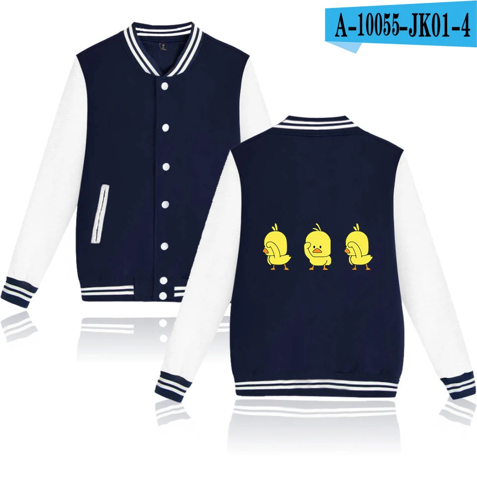 Navy Blue Новинка, SOCIDL DUCKS, модная куртка, Повседневная зимняя женская K-pop хип-хоп куртка для фанатов, sala,, бейсбольная куртка, одежда - Цвет: Navy Blue