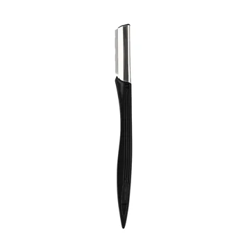 

10pcs Portable Eyebrow Razor Stainless Steel Eyebrow Trimmer Makeup Tool Kit for Women Girls (Black)