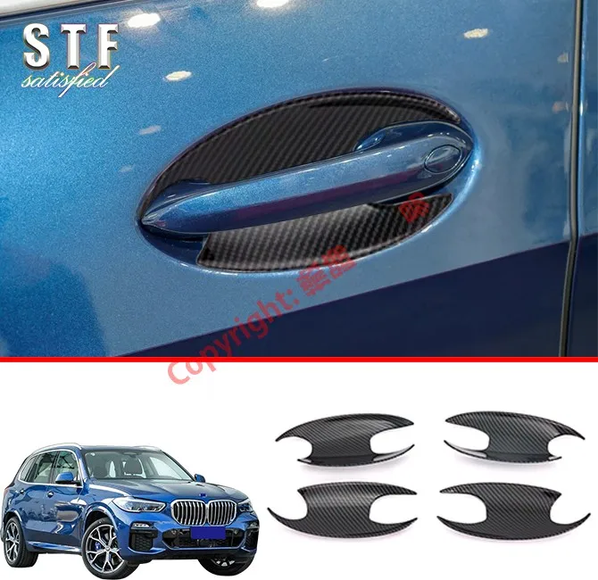 

Carbon Fiber Style Door Bowl Trim For BMW X5 G05 2019 2020 Car Accessories Stickers