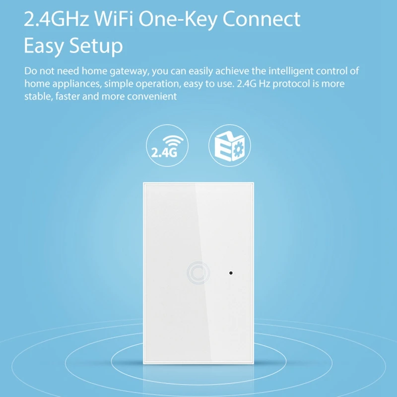 Умный настенный светильник ель с Wi Fi 1 клавиша пресс дистанционное управление