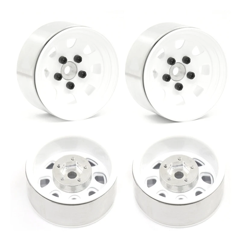 4Pcs Metal 1.9 Beadlock Wheel Rims Hub for 1/10 RC Crawler Car Axial SCX10 II 90046 AXI03007 Traxxas TRX4 RC4WD D90 | Игрушки и хобби