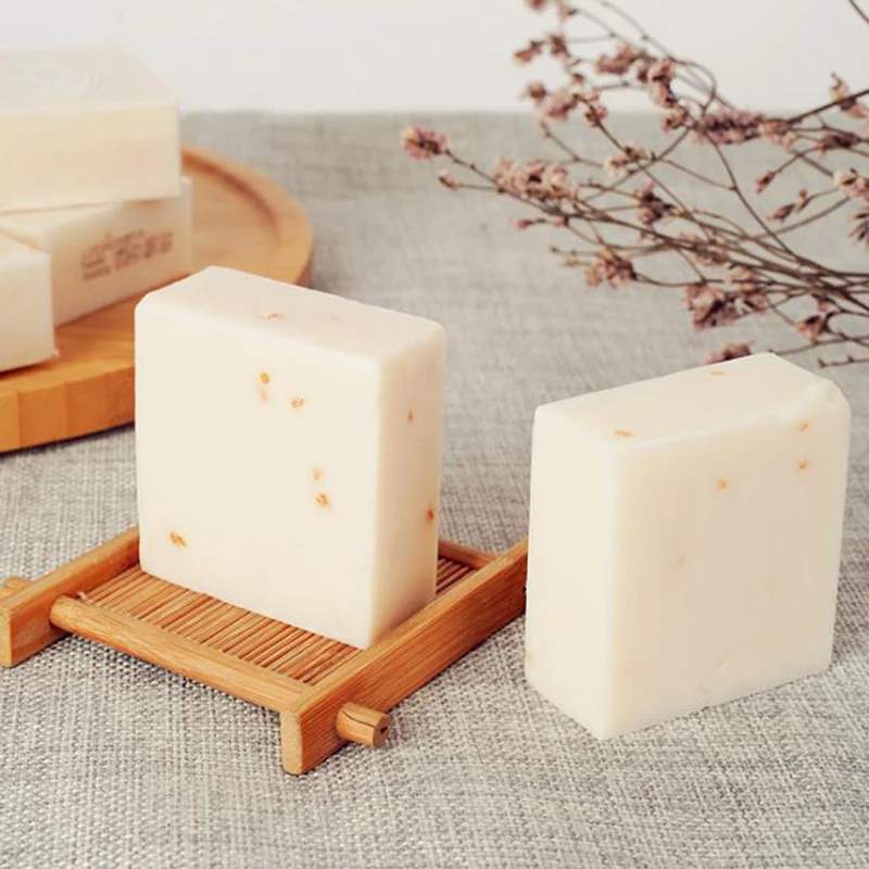 Moisturizing Bleaching Rice Milk Soap 1PCS Collagen Vitamin Skin Whitening Acne Pore Removal