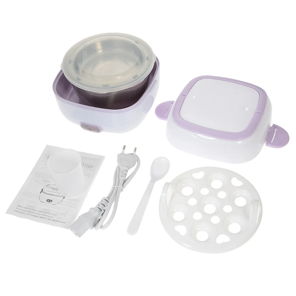 

New Multifunctional Mini Rice Cooker Electric Meal Box Thermal Insulation Food Container Electric Heating lunchbox with Steamer