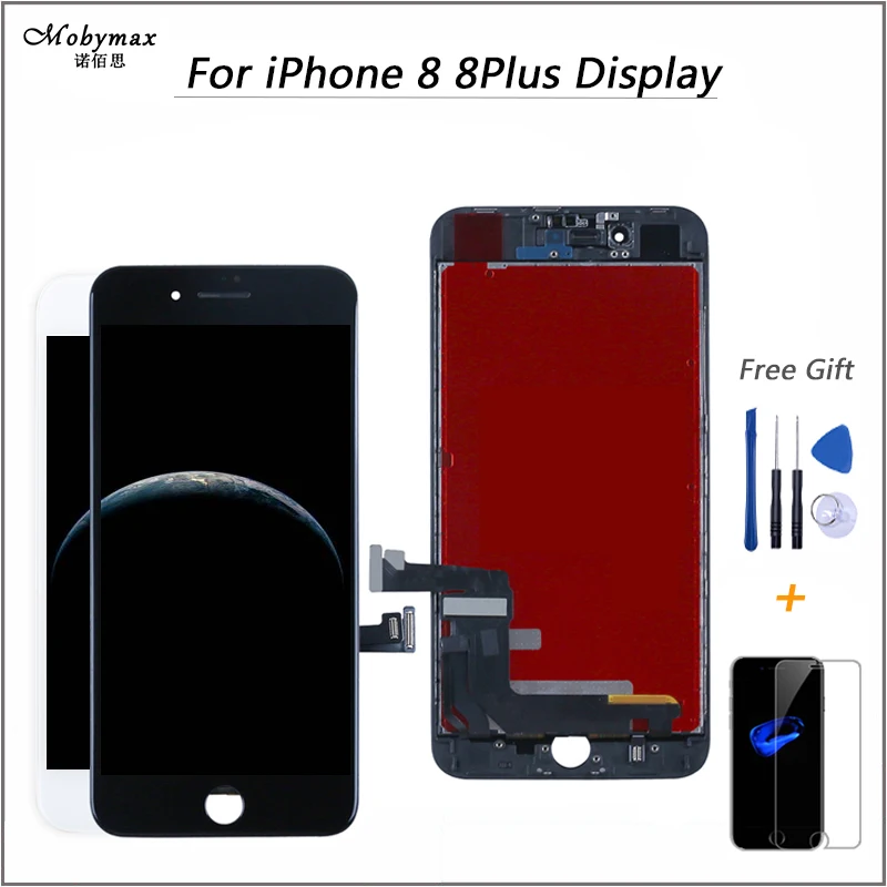 Оригинальный ЖК экран Mobymax для iPhone 8 дисплей plus дисплея 8G сменный объектив Pantalla