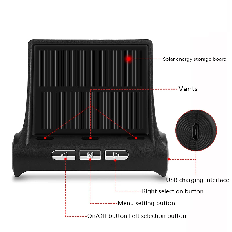 Мини Автомобильный контроль давления в шинах TPMS Беспроводная высокоточная