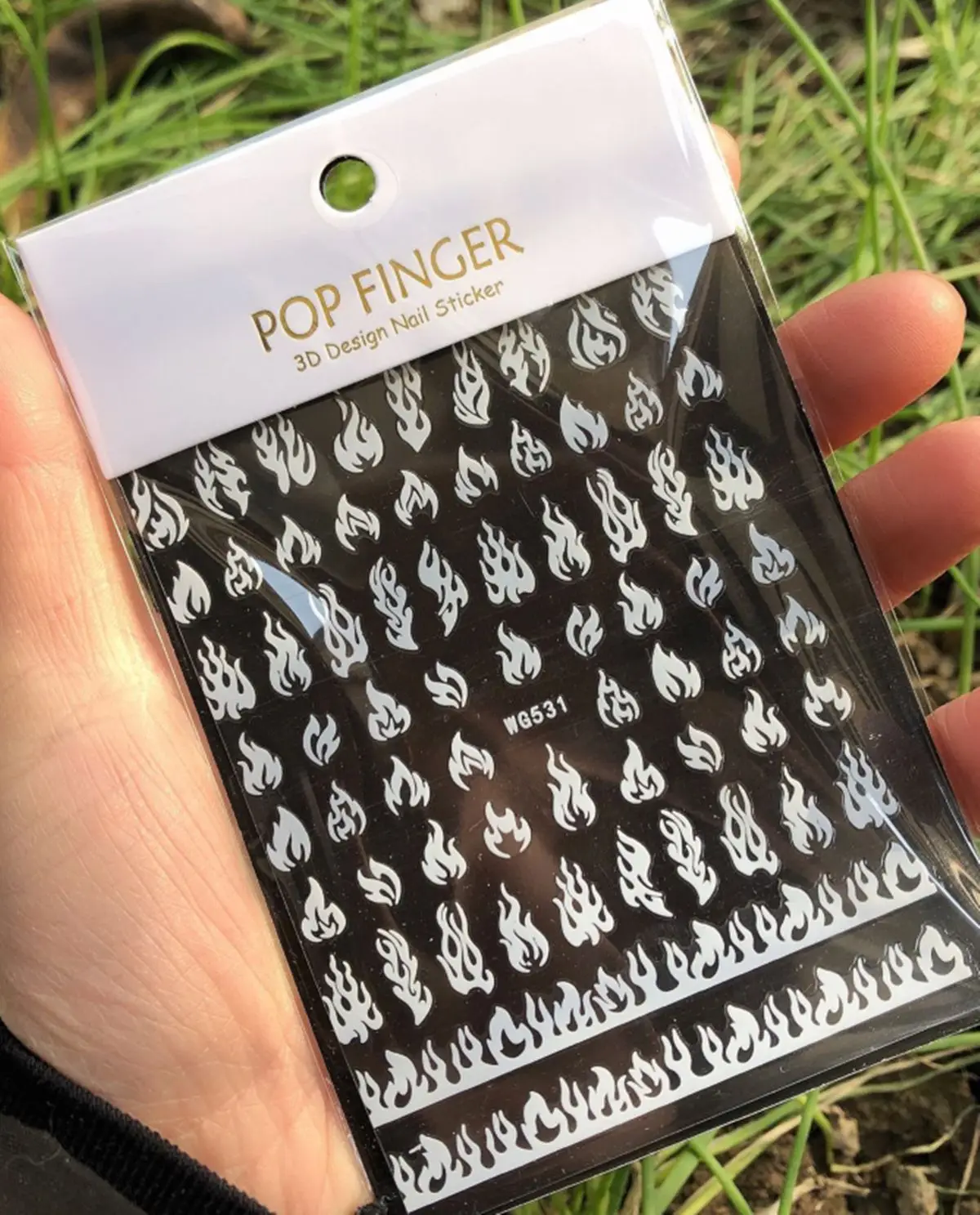 1PCS Multi-Color Laser Reflective Alphabet Nail Art Sticker Kit