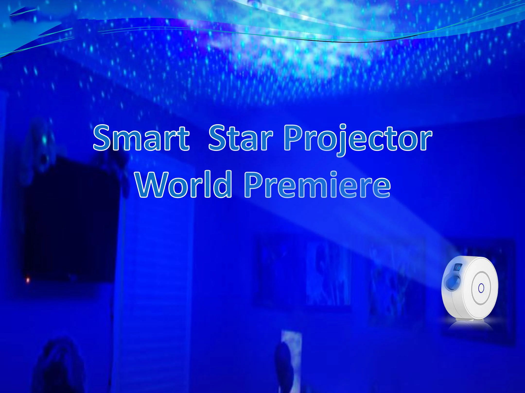Projetor de Casa Controle sem Fio Luz da Noite Estrela Inteligente Wifi Laser Estrelado Projetor Acenando Led Colorido App Céu 1 Cheap Módulos de automação residencial