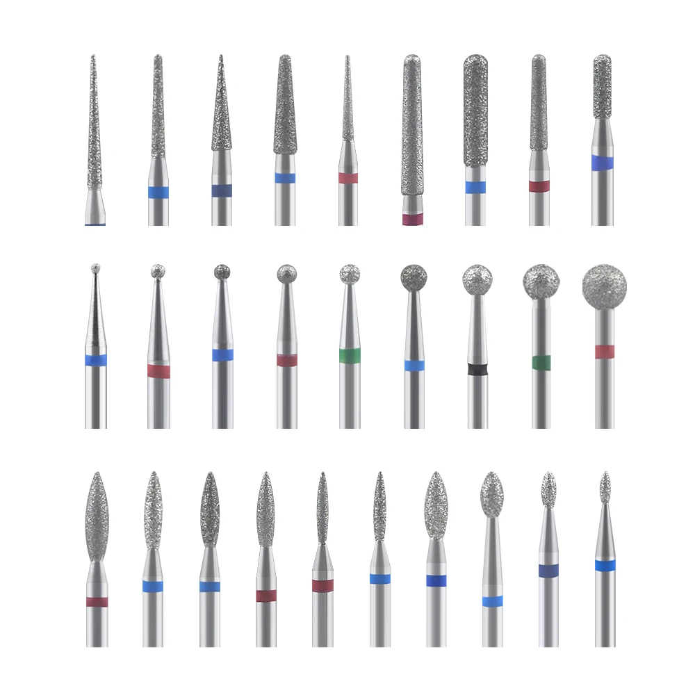 Fresas de diamante para uñas, cortador de uñas artístico, limpieza de cutículas para manicura, limas eléctricas, 1 Uds.