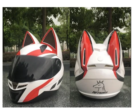 Мотоциклетный шлем, полный шлем, четыре сезона, кошачий ушной шлем, гоночный мотоцикл, Кроссовый мотоцикл, все-мужские, все-Женские