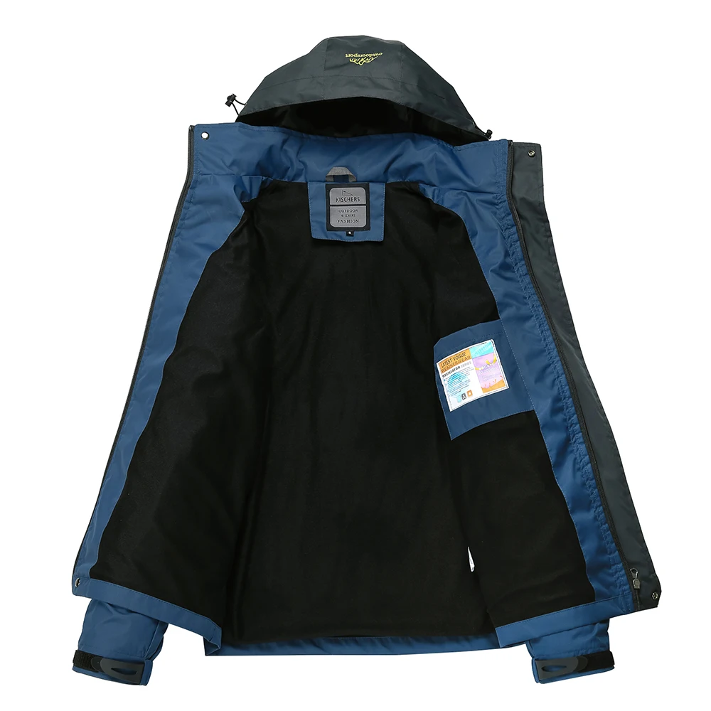 Lixada водонепроницаемая куртка ветрозащитный плащ Спортивная одежда для отдыха на открытом воздухе путешествия Велоспорт Спортивная Съемная куртка с капюшоном для мужчин