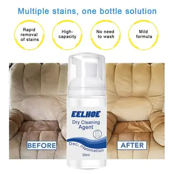 

30ML Magic Waterless Cleaning Foam Footwear Foam Cleaner Eliminating Stains Odors Detergent Washing-free Spray Cleaning Tools