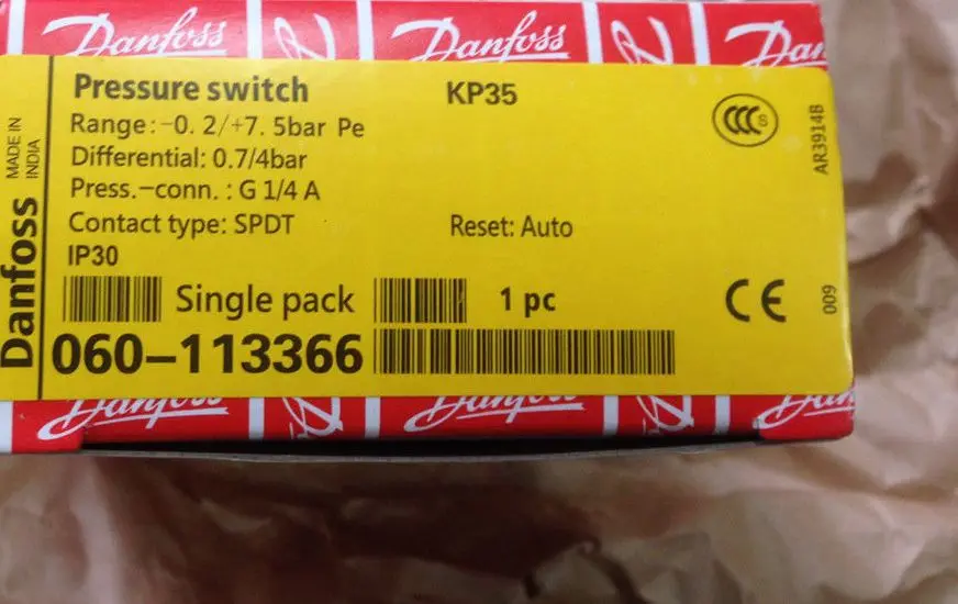KP35 060 1133 (060 113366) ???? Danfoss Pressure Switch ????????????? ...