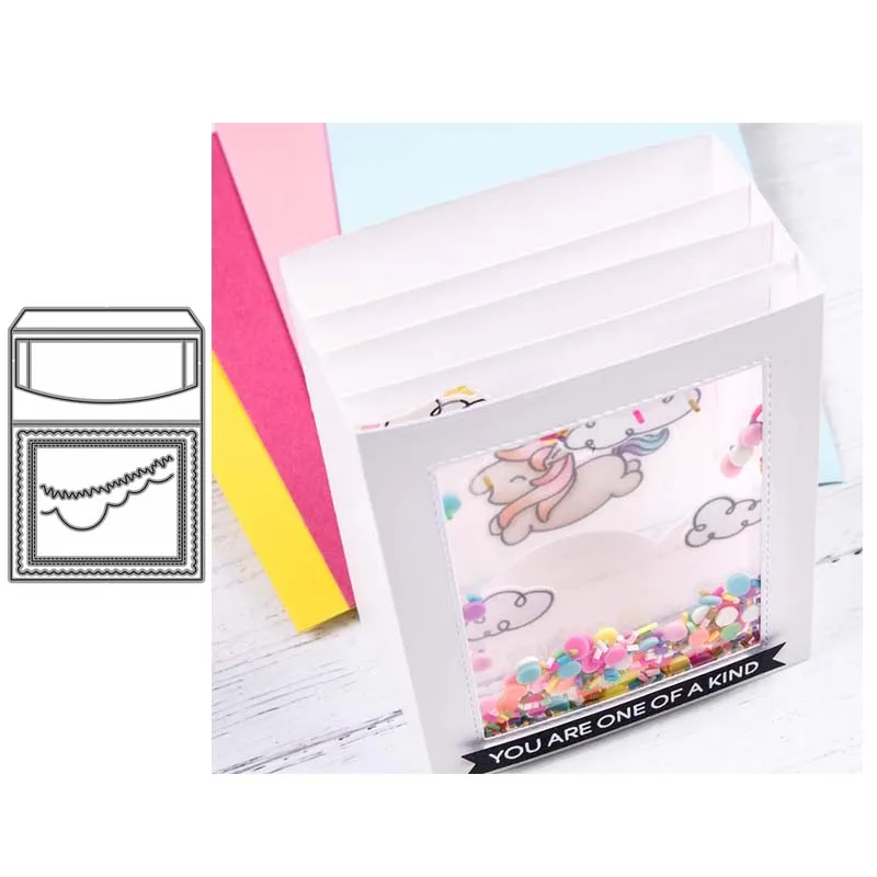 

JC Paper Gift Candy Box Metal Cutting Dies for Scrapbooking New Design Card Make Stencil Craft Mould Model Decor Template Decor
