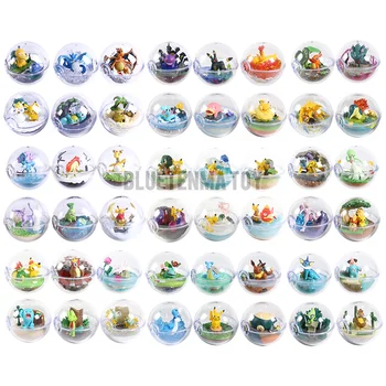 

Transparent Ball Vol.1~8 with Bellossom Wobbuffet Entei Magnemite Action Figure Toys Collections Gifts for Kids
