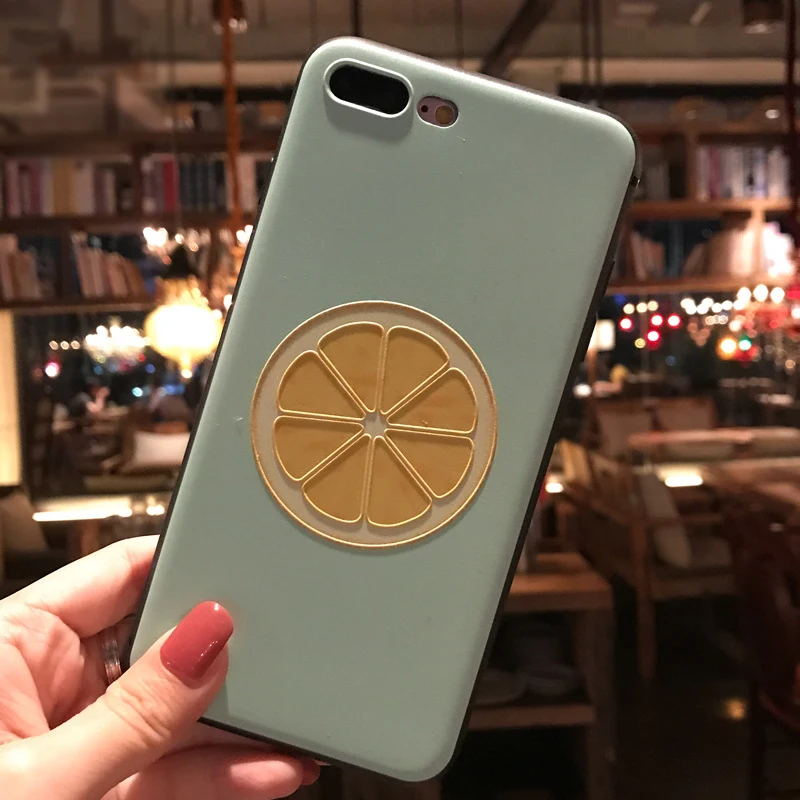 Рельефный чехол для телефона с изображением Летних Фруктов арбуза лимона iPhone 6 6S 7