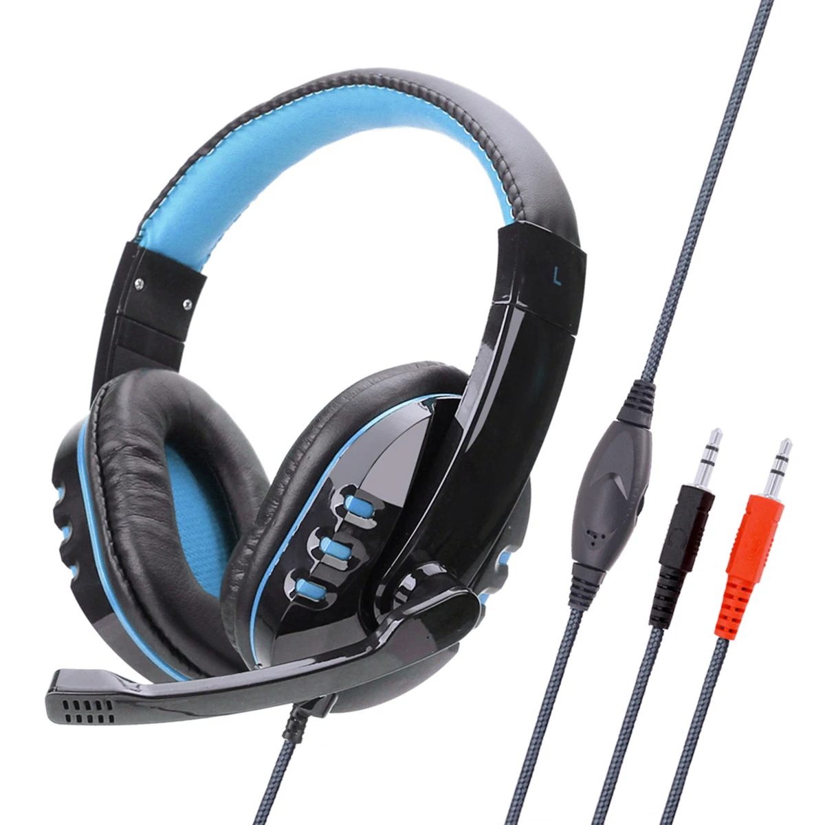 Wired 3 5mm Headphone Stereo Surround Gaming Headset With Mic Professional Computer Headphones Volume Control For PS4 PC