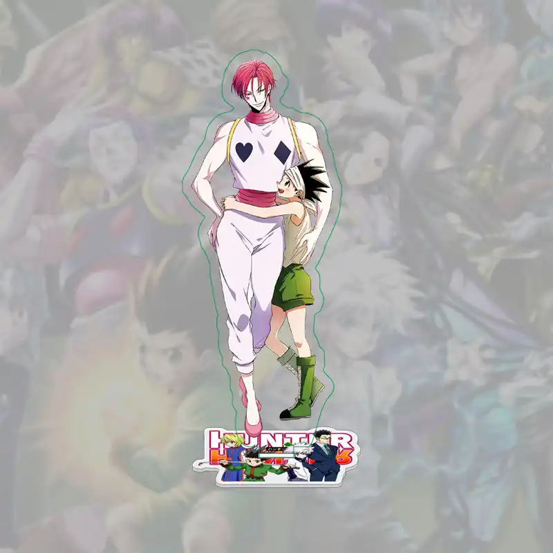 ハンター ハンターヒソカコスプレzoldyckアクリルスタンドフィギュアモデルfreecssアニメアクションプレートホルダーのおもちゃ Action Figures Aliexpress