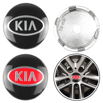 

4pcs 60mm Wheel Center Hub Caps Car Emblem Badge Logo Wheel Center Cap For KIA Rio ceed sportage sorento k2 k3 k4 k5 Accessories