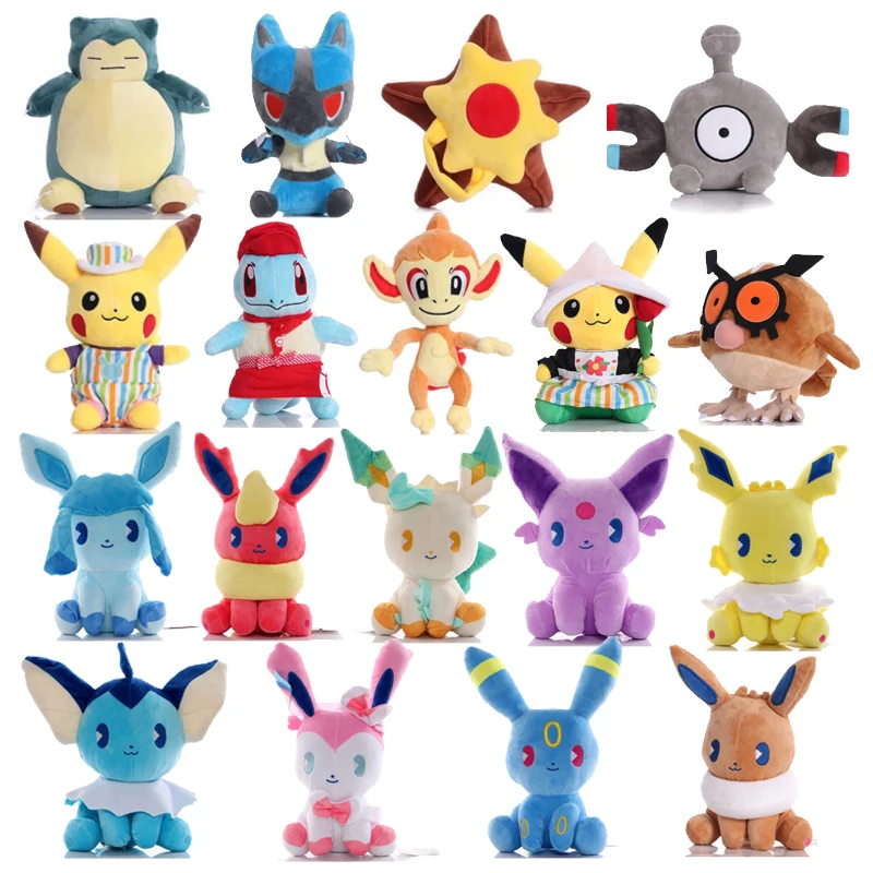 Покемон мультфильм мягкий Пикачу магнит тянуть Lucario Chimchar Starmie Glaceon Eevee Umbreon лесной