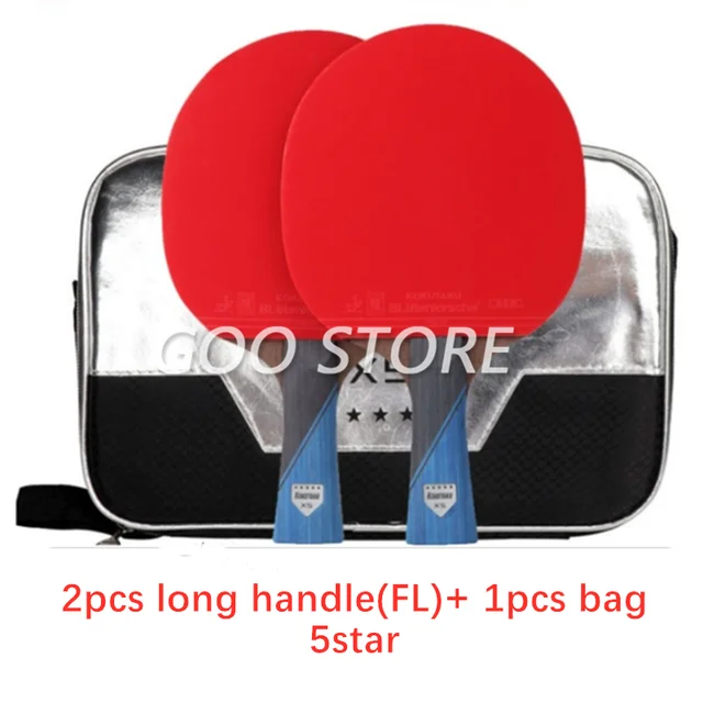 KOKUTAKU Racket 4/5/6 Star Carbon Table Tennis Racket ITTF Professional KOKUTAKU Ping Pong Bat Paddle 2pcs FL 5STAR