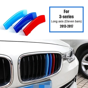 

Front Kidney Grill 11Bars Grille Cover Clip Trim Sport M Style For BMW 3 Series F30 F31 2013-2017 Decorative Parts