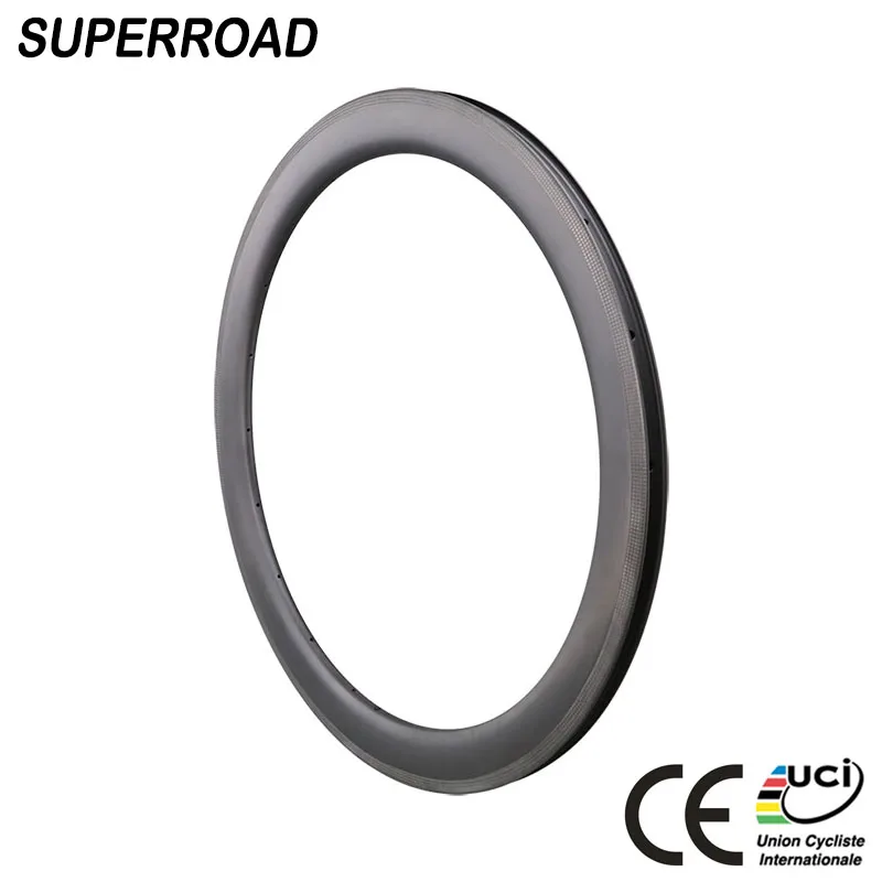 Высокое качество Superroad 28 мм в ширину 55 мм глубокий свет Wight Road Carbon 700C велосипедные бескамерные диски
