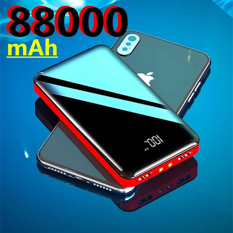 Мини-пауэрбанк с двумя USB-портами 88000 мАч портативное зарядное устройство 2