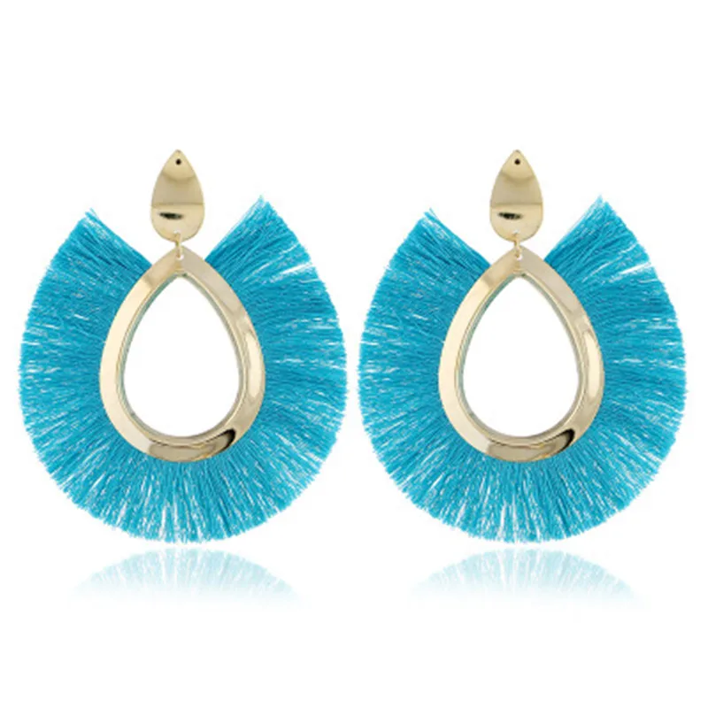 Fashion Bohemian Big Tassel Earrings for Women Trendy flamenca Large Fringe Drop Dangle Earring Pendientes Jewelry brincos drop earrings dangle earrings long earrings
