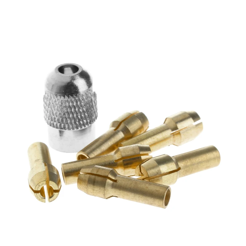 7 шт./лот латунная Цанга dremel 1 0/1 6/2 0/2 4/3 0 + check M8 * 3 2 подходит для вращающихся