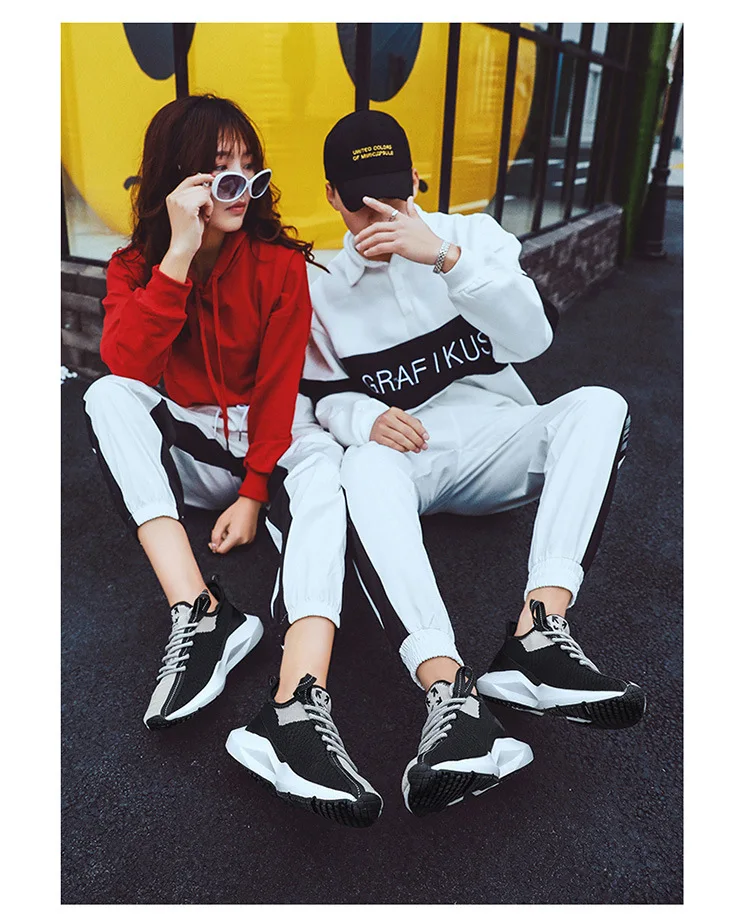 Couples Casual White Shoes Fly Woven Breathable Extra High Old Man Shoes Students Lightweight Sports Running Shoes Online Celebr