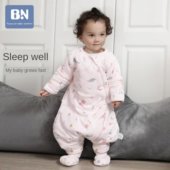 

Baby sleeping bag autumn and winter split leg cotton baby big children four seasons