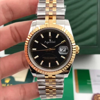

Classic New Automatic Mechanical Men Datejust Stainless Steel Sapphire Silver Yellow Gold Diamond President Watch 36mm AAA+
