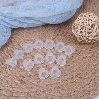 

100Pcs Plastic Microblading Tattoo Ink Cup Cap Pigment Clear Holder Container For Needle Tip Grip Power Supply